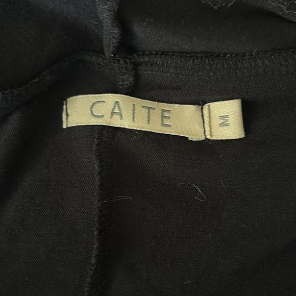 Anthropologie/Caite Kimono Black w/ beautiful embroidery border/back/sleeves, M - Picture 10 of 10